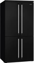 Smeg FQ960BL6 Stand Side-by-Side Kombination French Door, 91,5 cm breit, 572 L, NoFrost,  LED-Beleuchtung, schwarz