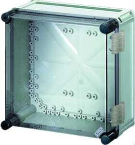 Hensel MI9200 Leergehäuse mit scharniertem Deckel, transparent, 315x300x170 mm