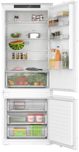 Bosch KBN96NSE0 Serie 2 Einbau Kühl-Gefrierkombination, Nischenhöhe 194 cm, 383 L, Schlepptür, HomeConnect, EcoMode, weiß