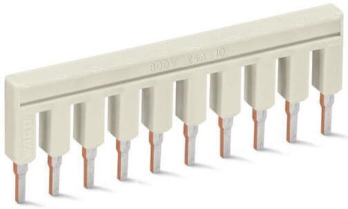 Wago 2002-410 Brücker, 10-fach, isoliert, lichtgrau