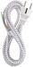 EMOS S00003 Netzkabel, H05RR-F, 3x 0,75mm², Länge 2,4m, textilummantelt (2435724032)