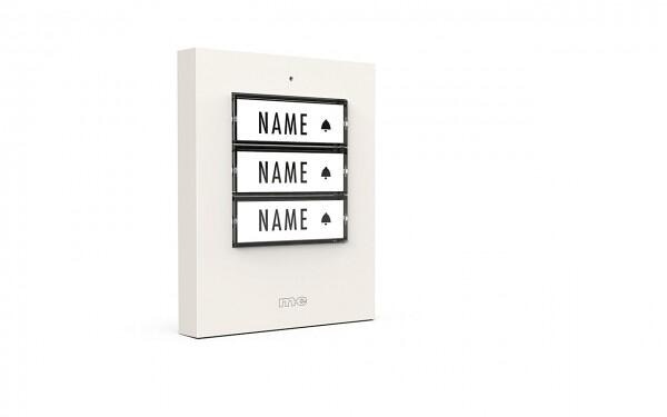 M-E BELL-503-TXW Funk-Klingeltaster für 3-Familien-Haus, weiß (41358)