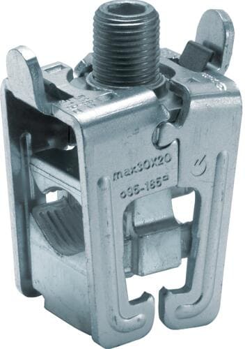 Hager KS24C Sammelschienenklemme 95-185 mm², für Sammelschienen 20-30x5-10 mm, für Al/Cu-Leiter