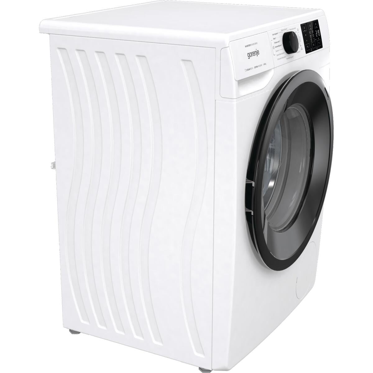 Gorenje WNEI86APS 8kg Frontlader Waschmaschine, LED Dampffunktion, 3-teilige Waschmittelschublade, Weiß Wagner 60cm breit, Display, Kindersicherung, 1600U/Min, Elektroshop