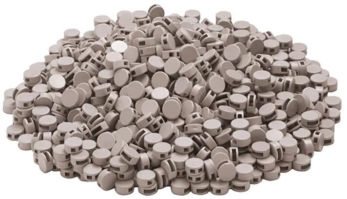 Cimco Kunststoffplombe, 9mm, VPE=100 Stück, grau (140741)