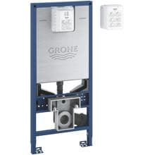 GROHE Rapid SLX WC-Element, 1,13 m Bauhöhe, mit Spülstromdrossel, mit Stromanschluss (Klemmdose) und Wasseranschluss für Dusch-WC, für Vorwand- oder Ständerwandmontage (39865000)