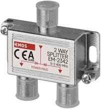 EMOS J0102 Splitter EM2342, 2 Ausgänge (2504500110)