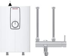 STIEBEL ELTRON DCE 11/13 H + MEKD Kompaktdurchlauferhitzer und Einhebel-Wandarmatur, druckfest, 11,2/13,5kW, 18,7/19,5A (205967)
