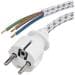 EMOS S00003 Netzkabel, H05RR-F, 3x 0,75mm², Länge 2,4m, textilummantelt (2435724032)