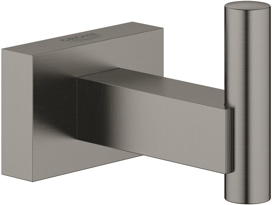 GROHE Essentials Cube Bademantelhaken Mit Verdeckter Befestigung – Moderner Wandhaken In Chrom