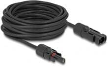 Delock DL4 Solar Kabel, 6mm², Stecker zu Buchse, 10m, schwarz (88213)