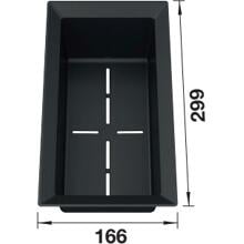 Blanco 202243 Kunststoffschale, 16,6 cm x 29,9 cm, schwarzgrau