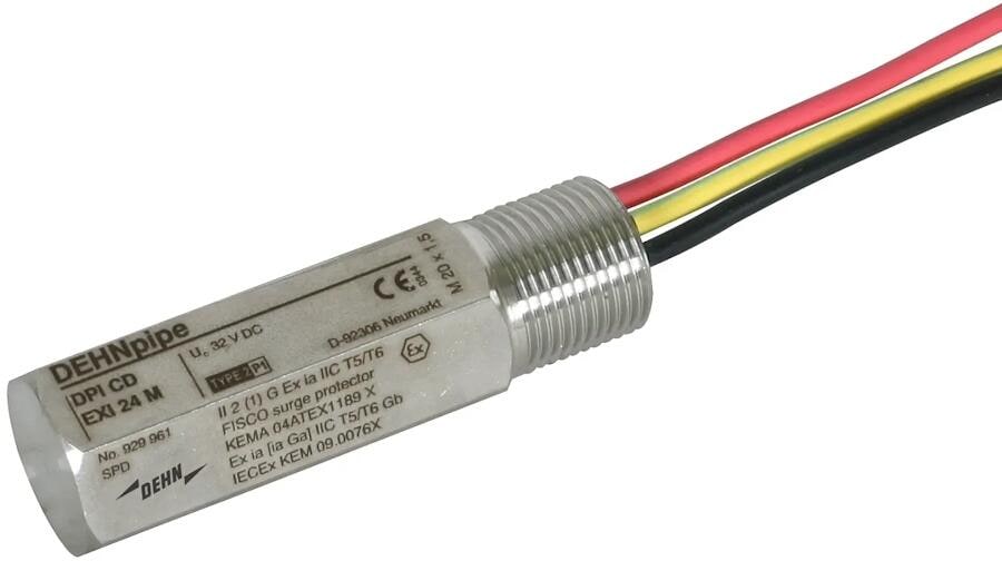 Dehn DPI CD EXI 24 M Überspannungsableiter DEHNpipe Ex (i) mit M20x1,5 Aussengewinde (929961)