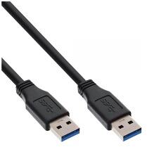 Kindermann USB-Kabel 3.0, 1 m A-St/A-St, schwarz (5773000201)