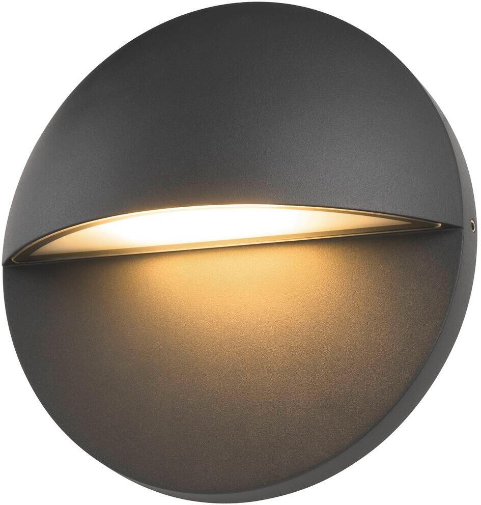 SLV LID II Wandaufbauleuchte, single up/down, 15W, 2700/3000K CCT switch, IP65, PHASE dimmbar, anthrazit (1007282)