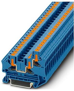 Phoenix Contact PTV 4-TWIN BU Durchgangsklemme, 1000V, 0,2-6mm², 32A, blau (1088732)