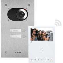Comelit Zweifamilienhaus-Kit Switch, 1x MonitorMini HF, silber/weiß