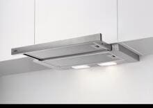 AEG DPB3622S Extractor 3000 Flachschirmhaube, 60 cm breit, 330 m³/h, LED-Beleuchtung, Drucktasten, Edelstahl