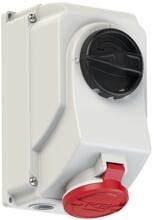 PCE CEE-Steckdose, abschaltbar, 5p, 6h, 400V, rot