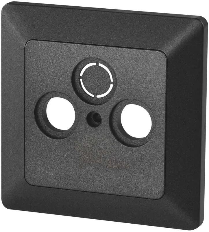 EMOS A6004.8 Abdeckung für TV+R+SAT, anthrazit (1906300110)