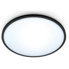 Wiz Superslim LED Deckenleuchte, 14W, 1300lm, 2700-6500K, schwarz (929002685001)