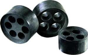 Wiska MFD40/07/080 Mehrfachdichteinsätze, M40, schwarz, IP66 (10064347), 25 Stck.