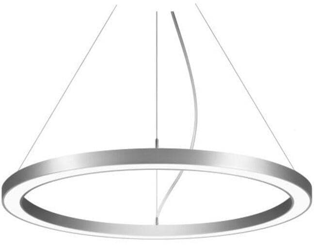 Brumberg BIRO CIRCLE LED-Pendel-Ringleuchte, D=450mm, H=50mm, 45W, 5193lm, 3000K, direkt/indirekt, schaltbar, silber (13845163)