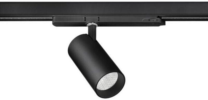 Brumberg TRAXX MICRO LED-Schienenstrahler 230 V AC, 50 Hz, 11W, 40°, 1340lm, 4.000K, CRI > 90, rund, dreh- und schwenkbar, schwarz struktur (88694184)