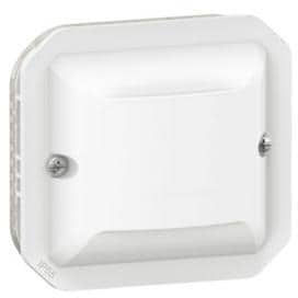 Legrand Plexo Bewegungsmelder 120°, 2-Leiter, 250 Watt, Schraubklemmen (SK), IP 55, ultraweiß (069520L)