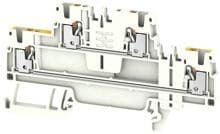 Weidmüller A2T 1.5 KNX WT-YL Mehrstock-Reihenklemme, PUSH IN, 1,5 mm², 500 V, 17,5 A, Anzahl der Etagen: 1, weiß/ orange (2652210000)