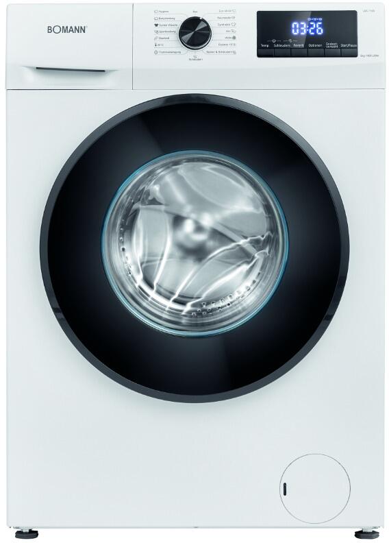 Bomann WA 7185 8 kg Frontlader Waschmaschine, 60 cm breit, 1400 U/min, Fremdkörperfalle, Kindersicherung, Reversierautomatik, Überhitzungsschutz, 15 W
