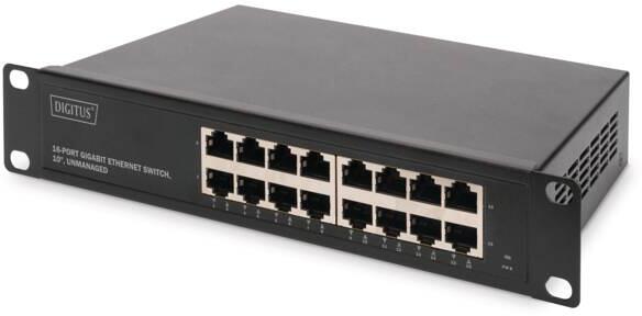 Assmann DN-80115 Gigabit Ethernet Switch, 16-port, 10 inch, unmanaged (6150081)