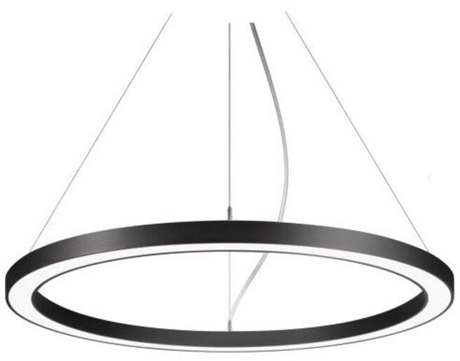 Brumberg BIRO CIRCLE LED-Pendel-Ringleuchte, D=450mm, H=50mm, 45W, 5475lm, 4000K, direkt/indirekt, Casambi dimmbar, schwarz (13855184CA)