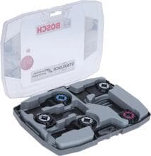 Bosch Set für Elektriker und Trockenbauer für Multifunktionswerkzeuge, 6-teilig Für oszillierende Multifunktionswerkzeuge, grau (2608664622)