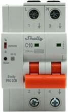 Shelly Pro 2CB Smarter Leitungsschutzschalter, 2-polig, Fernsteuerung, LAN, WLAN, Bluetooth