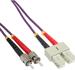 InLine® LWL Duplex Kabel, SC/ST, 50/125µm, OM4, 15m (82515P)
