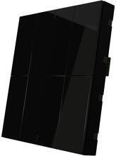 Interra iSwitch+ Raumsteuergerät, KNX, Wandmontage, 6 Tasten, AQI, Kunststoff, schwarz (ITR340-2601)
