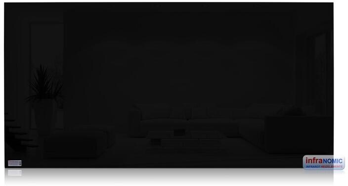infraNOMIC Slim-Line Paneel rahmenlos, schwarz, 700W, 1200x600 mm (GHE-Ps-SL-126)