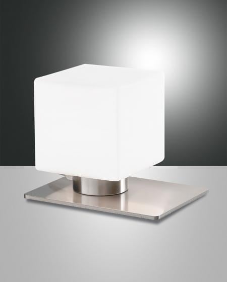 Fabas Luce Zara Tischleuchte, LED, nickel (3579-30-178)