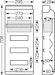 Hensel KV 9440 Automatengehäuse, 36TE, IP65, HxBxT 708x295x129 mm, grau