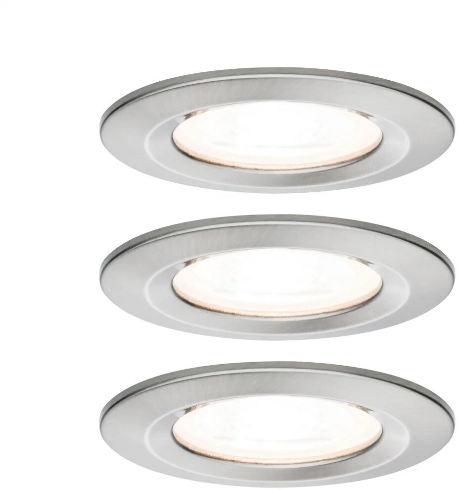 Paulmann Led Einbauleuchte Nova Basisset Starr Ip44 Rund 78mm Gu10 3x6