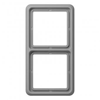 Jung CD582WUGR Rahmen 2fach, grau