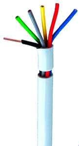 Elmat YR-Klingelleitung 10x0,8, ws, Ring, 100 m