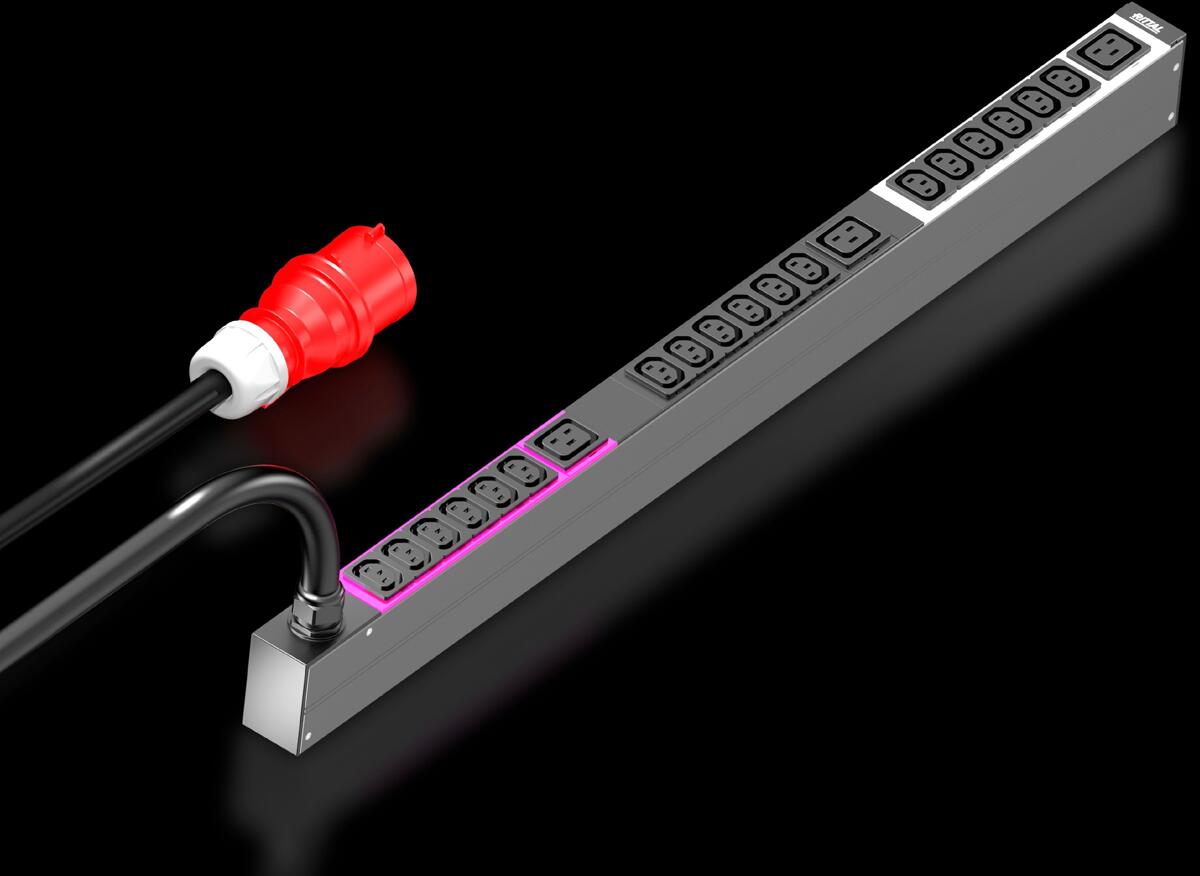 Rittal PDU Basic High-End IT-Rack-Stromverteilung, 16A/1P, CEE18xC13 ...