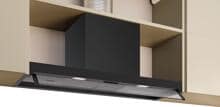 Neff D95XCC2S0 N50 Integrierte Designhaube, 90 cm breit, 583 m³/h, 3 Leistungsstufen, Klarglas mattschwarz
