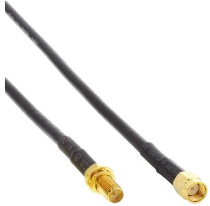 InLine WLAN Kabel, R-SMA-Stecker auf R-SMA-Kupplung, 2m (40862)