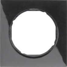 Berker 10112245 Rahmen, 1fach, R.3, schwarz glänzend