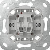 Gira 312600 Einsatz Tastschalter 10 AX 250 V~ Universal-Aus-Wechselschalter mit Befestigungskrallen
