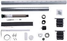 Delta Dore Solar-Rollladenmotor 10 Nm, 424x45mm, 60mm, grau (TYMOOV 10 SOLAR STARTERPACK)