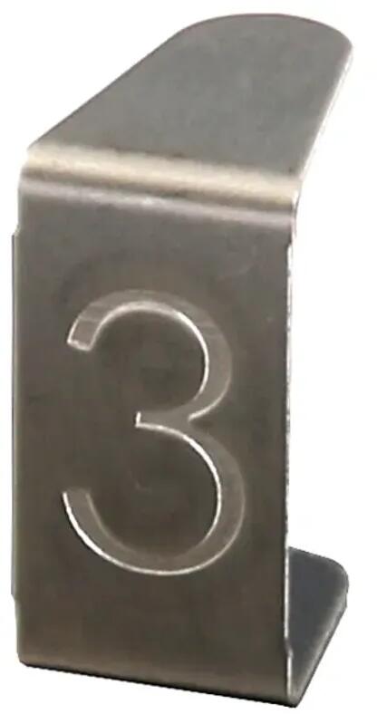 Dehn NSE 3 V2A Nummerneinsatz "3", NIRO (490003)